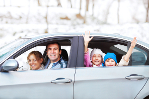 Family with auto insurance in Massachusetts